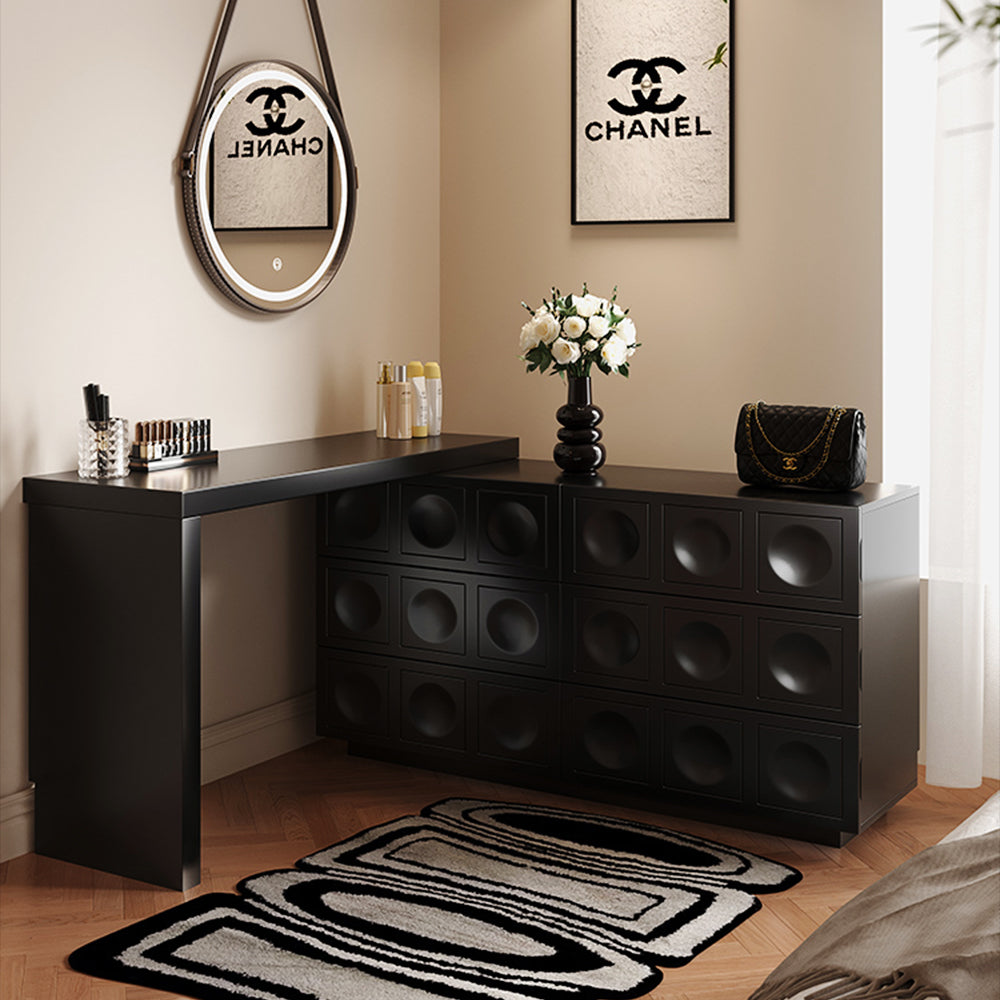 LUXORA DR1045 120cm Minimalist Solid Wood Dressing Table