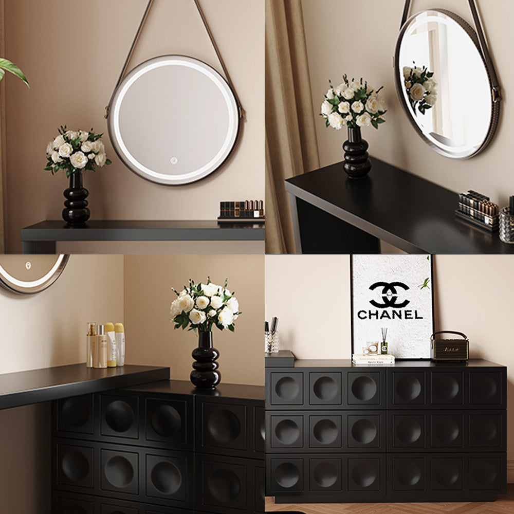 LUXORA DR1045 120cm Minimalist Solid Wood Dressing Table