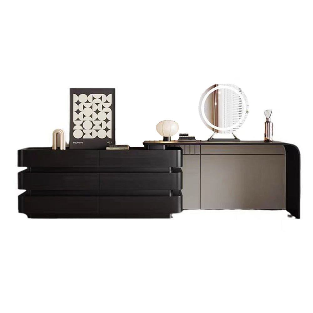 LUXORA DR1062 120cm Minimalist Solid Wood Dressing Table