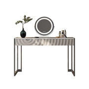LUXORA DR1066 80-120cm Carbon Steel Base Solid Wood Countertop Dressing Table