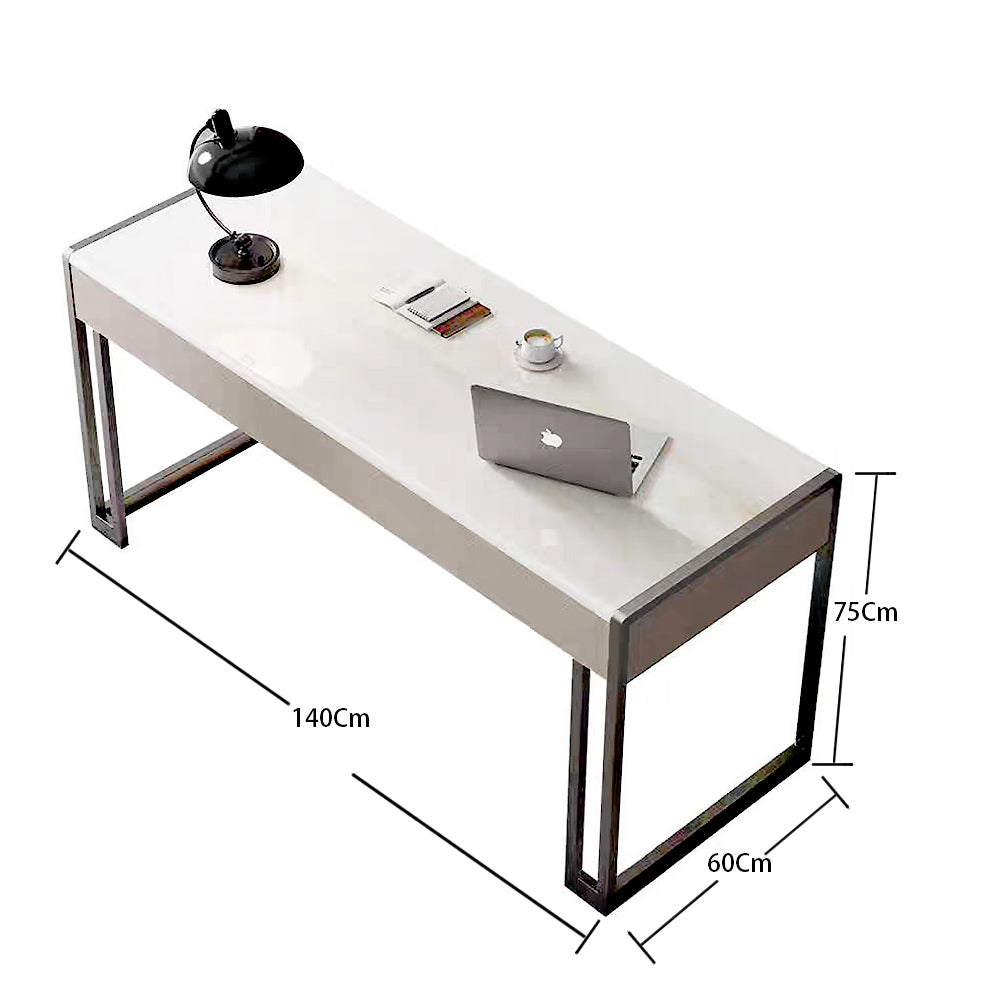 LUXORA DR1068 120/140/160cm Minimalist Style Supercrystal Stone Desk