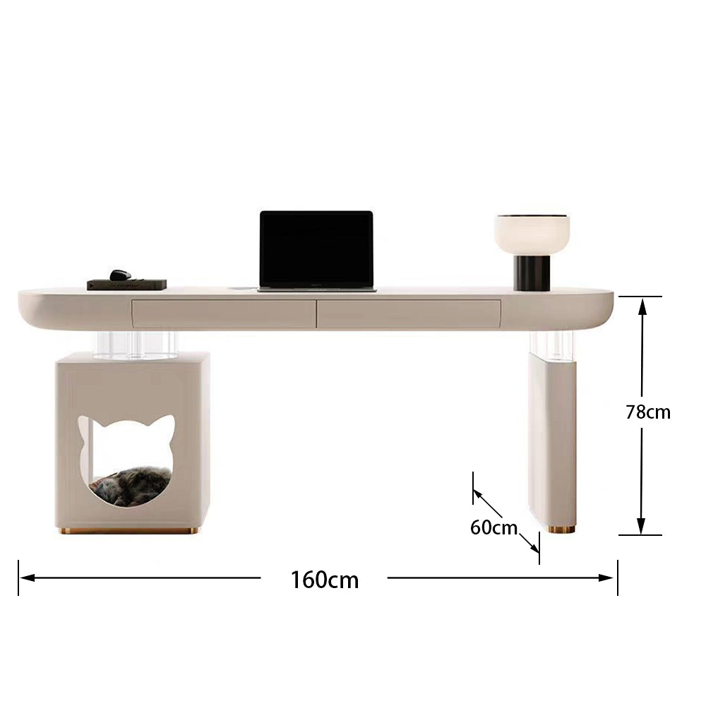 LUXORA DR1070 120/140/160/180cm Minimalist Style Painted Desk