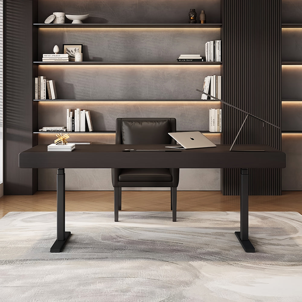 LUXORA DR1100 140/160/180cm Minimalist Style Manchurian Ash Veneer  Electric Height-Adjustable Desk