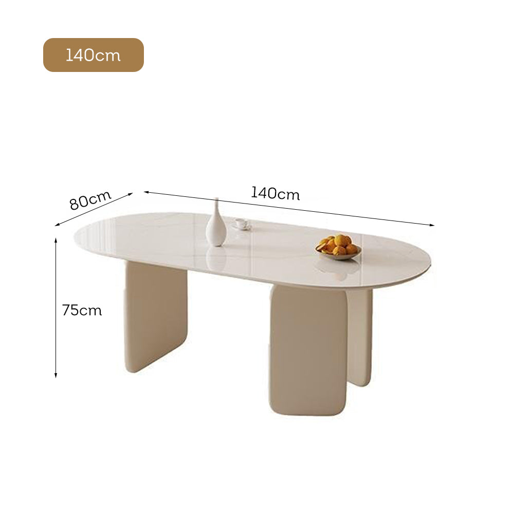 LUXORA DT1099 140/160/180cm Length Sintered Stone Tabletop Dining Table
