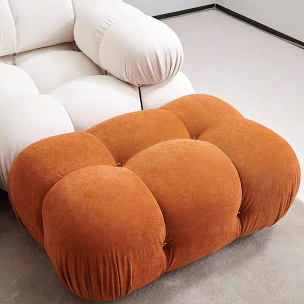 LUXORA S1009 190cm Length Microfiber Leather Fabric Sofa Solid Wood Frame