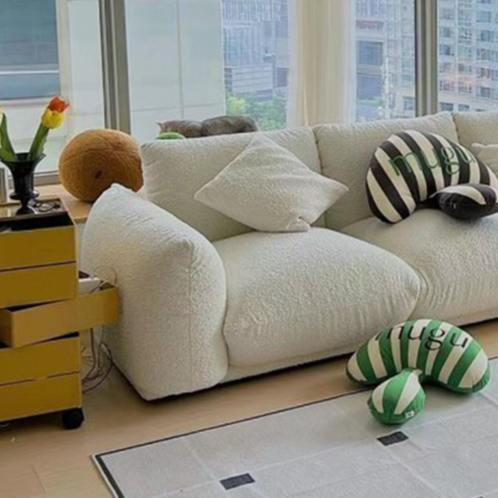 LUXORA S1029 220cm Length Tech Fabric Sofa Solid Wood Frame