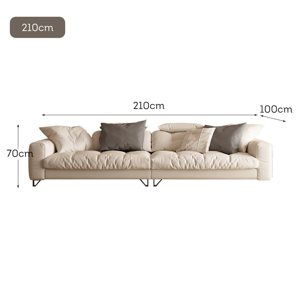 LUXORA S1045 210/240cm Length Tech Fabric Sofa Solid Wood Frame