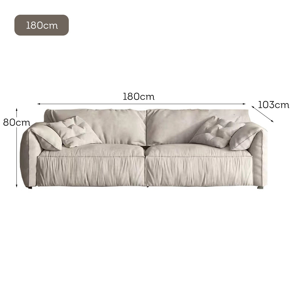 LUXORA S1051 220cm Length Tech Fabric Sofa Solid Wood Frame