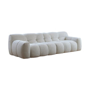 LUXORA S1138 240cm Length Velvet Fabric Sofa Solid Wood Frame