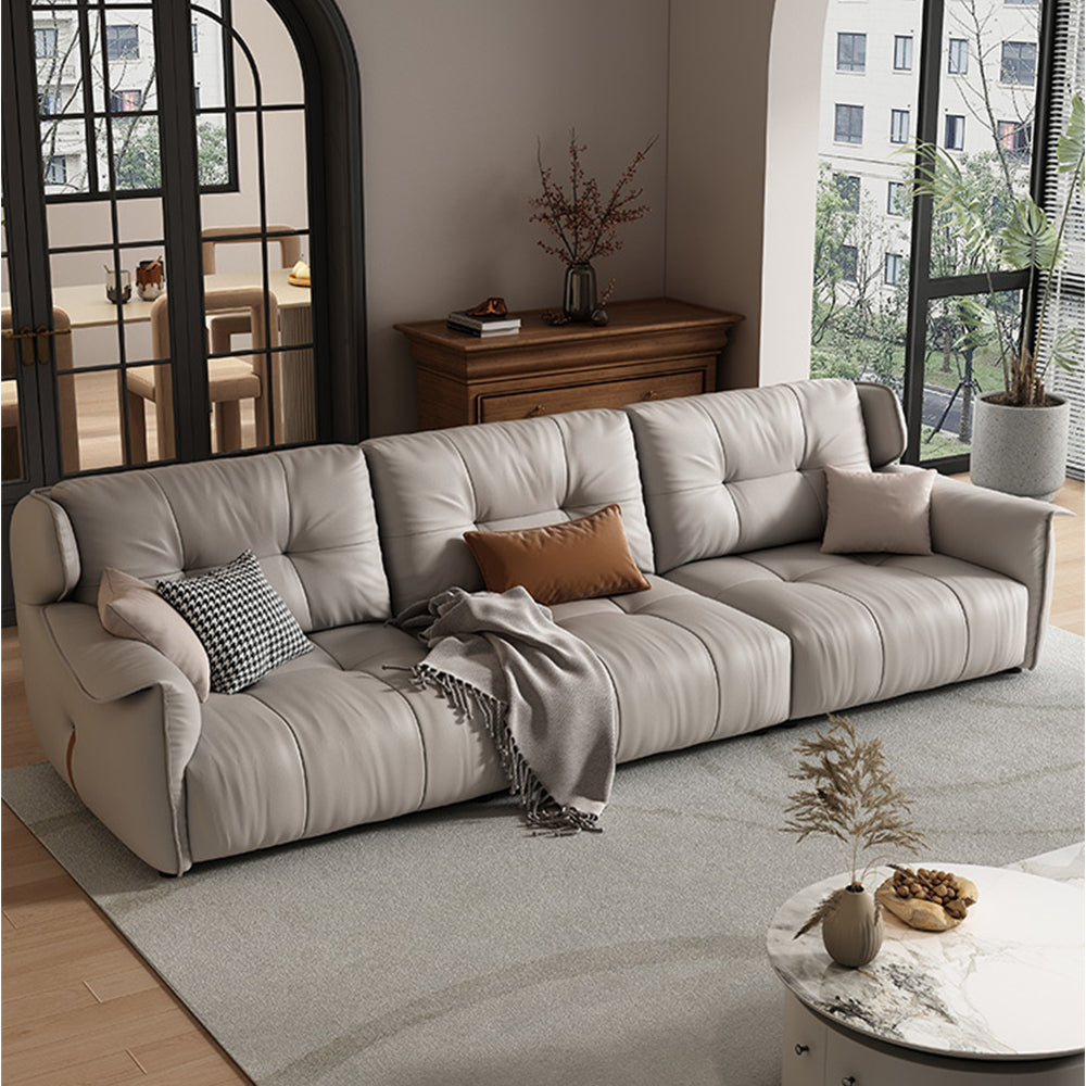 LUXORA S1168 210cm Length Tech Fabric Sofa Solid Wood Frame
