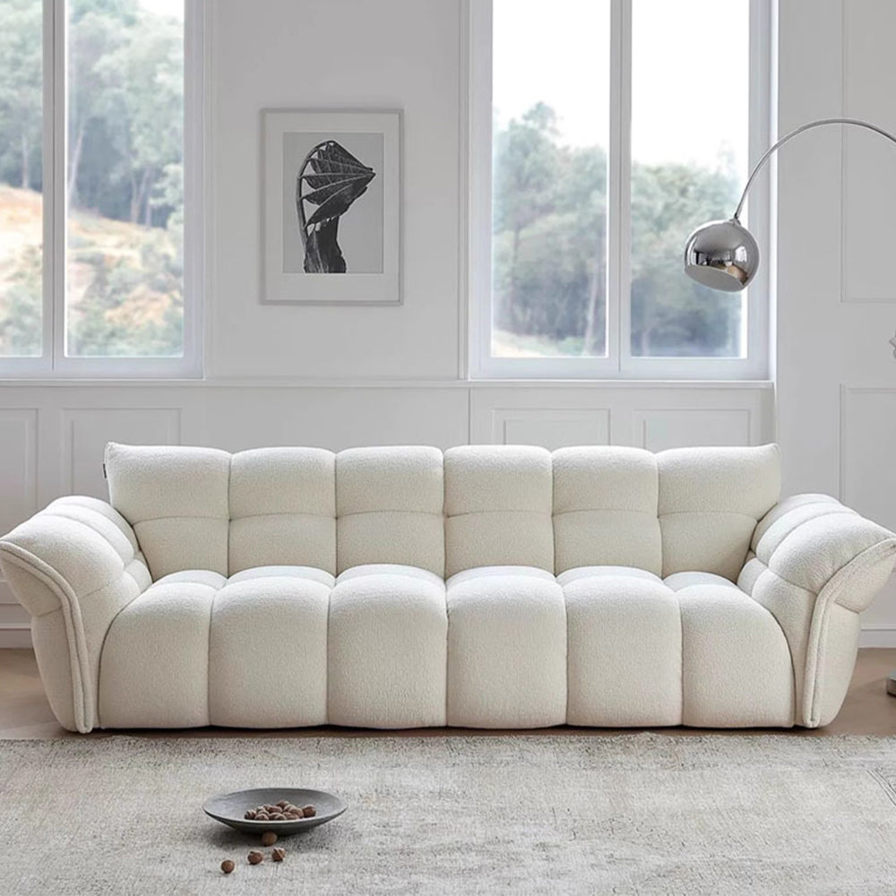 LUXORA S1209 228/248cm Length Matte Fabric Sofa Solid Wood Frame