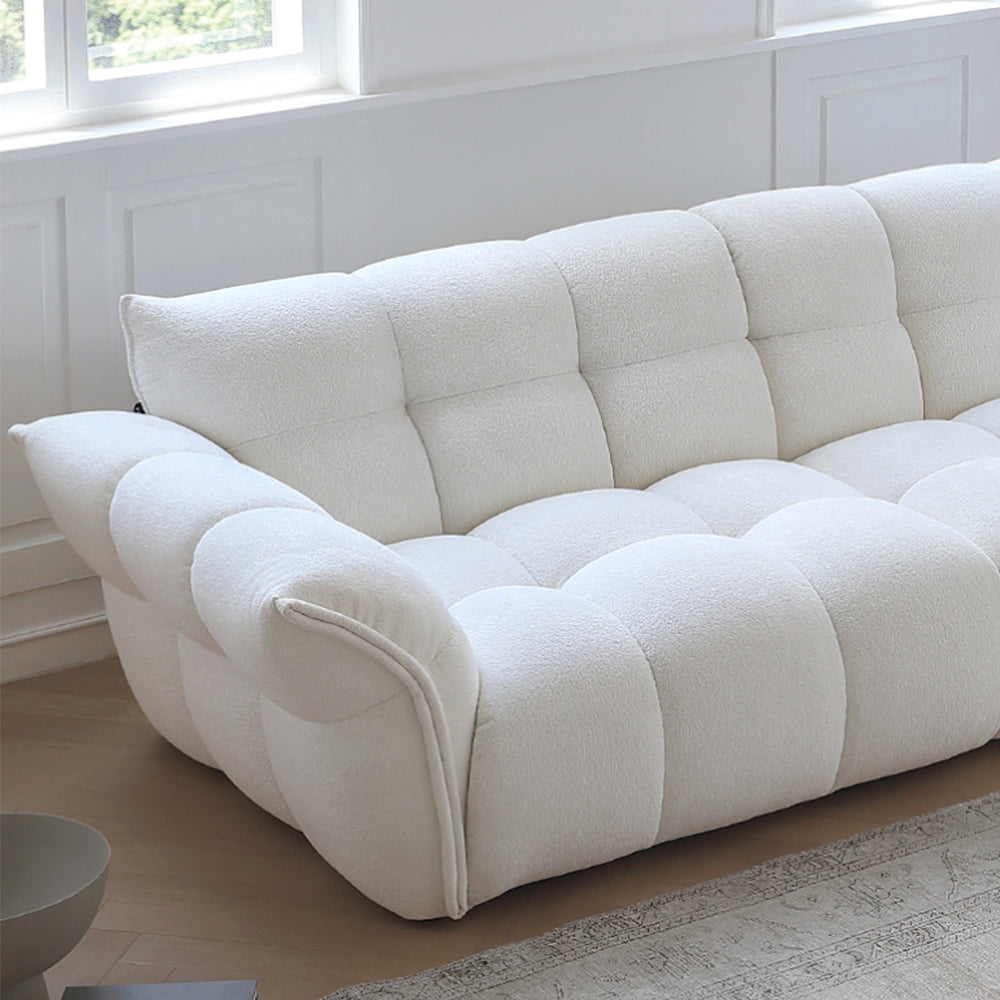 LUXORA S1209 228/248cm Length Matte Fabric Sofa Solid Wood Frame