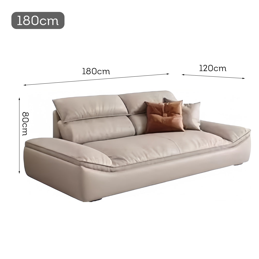 LUXORA S1220 180/220cm Length Tech Fabric Sofa Movable Backrest