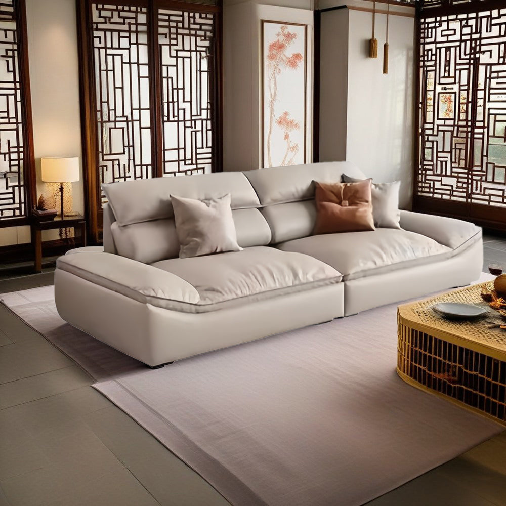 LUXORA S1220 180/220cm Length Tech Fabric Sofa Movable Backrest