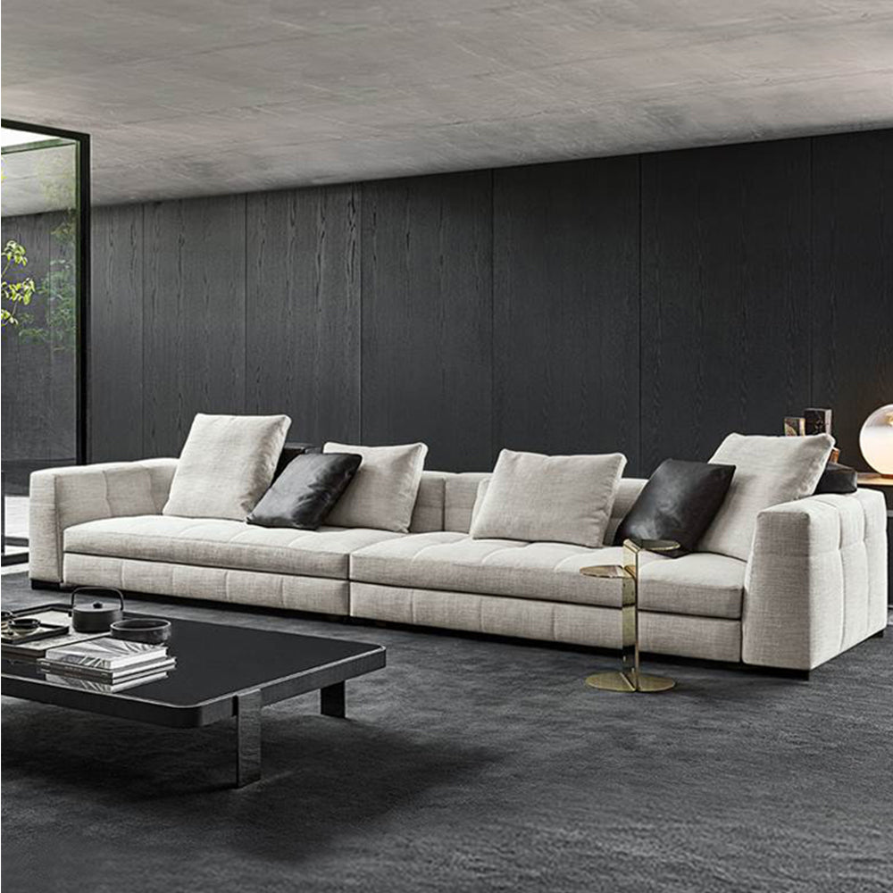 LUXORA S1236 210/240cm Length Tech Fabric Sofa Solid Wood Frame