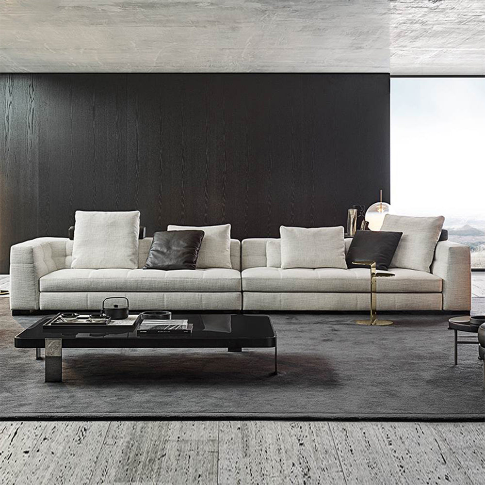 LUXORA S1236 210/240cm Length Tech Fabric Sofa Solid Wood Frame