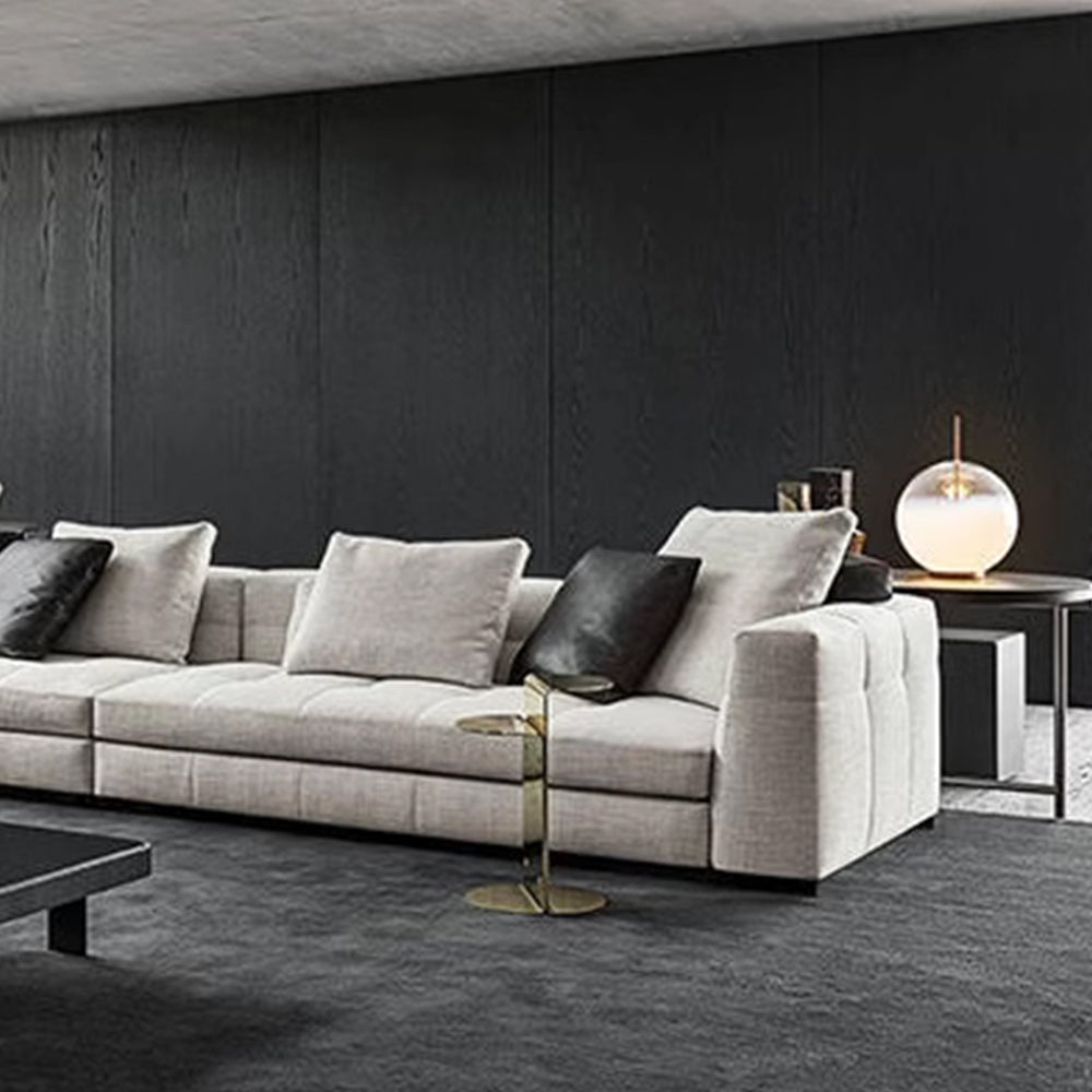 LUXORA S1236 210/240cm Length Tech Fabric Sofa Solid Wood Frame