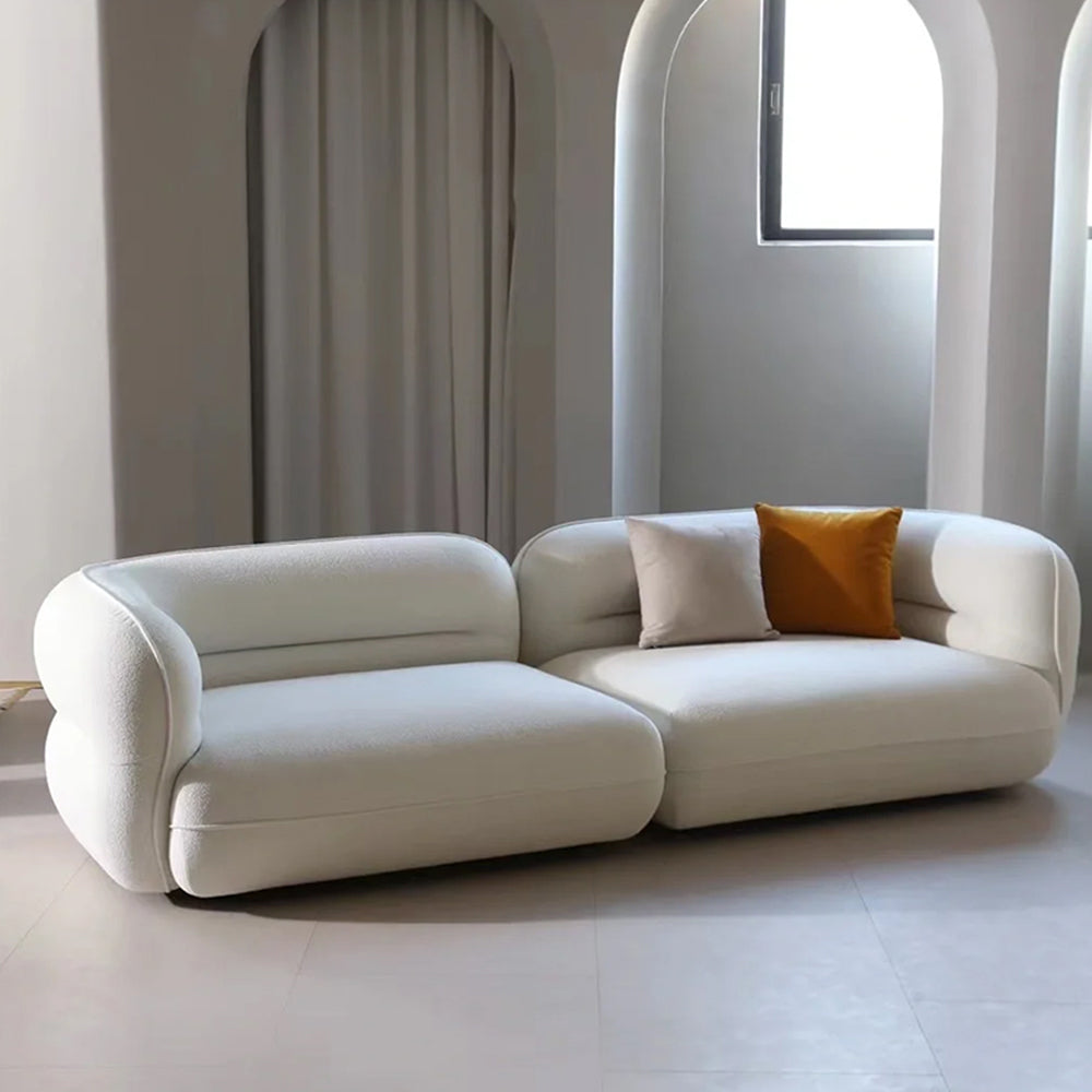 LUXORA S1248 220cm Length Tech Fabric Sofa Solid Wood Frame