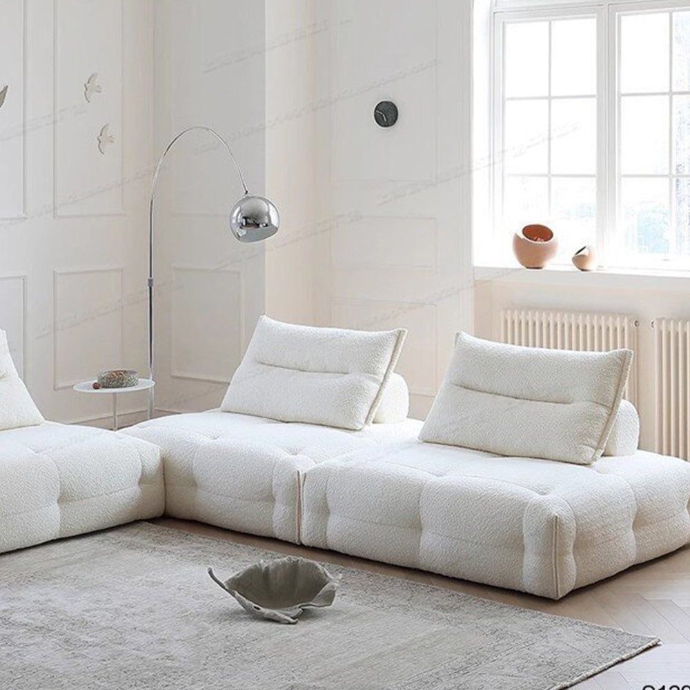 LUXORA S1298 105/120cm Length Tech Fabric Sofa Solid Wood Frame