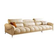 LUXORA S1331 250/280cm Length Microfiber Leather Fabric Sofa Solid Wood Frame