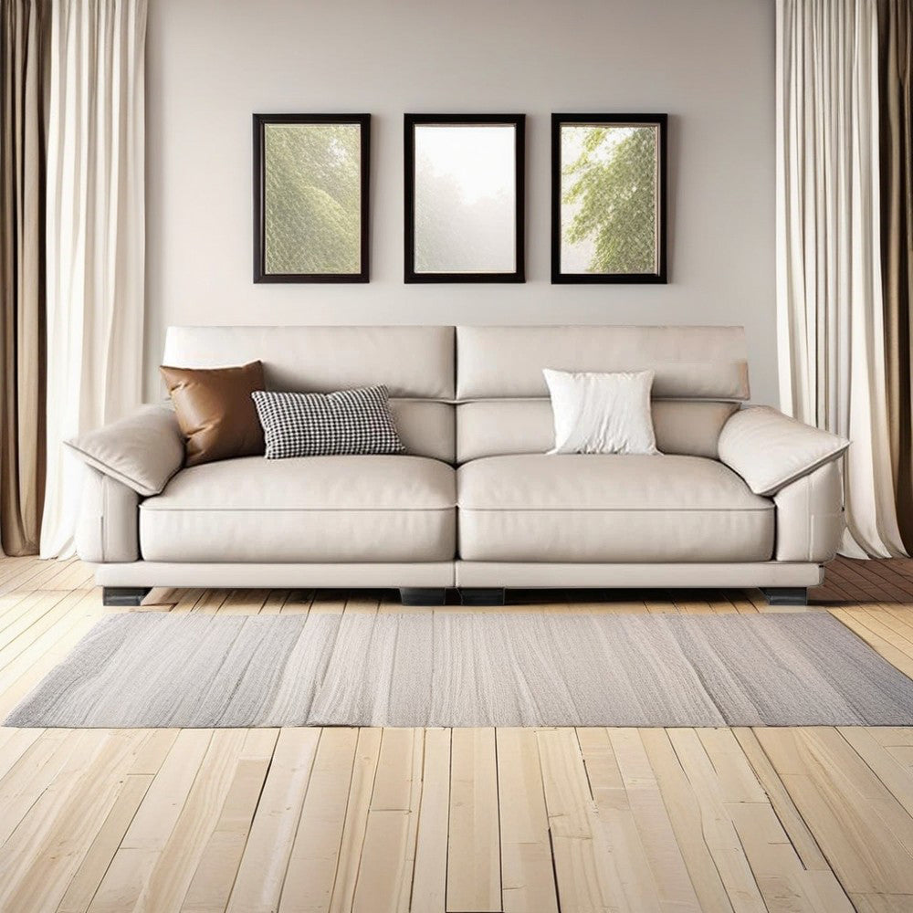 LUXORA S1371 250/280cm Length Faux Leather Sofa Solid Wood Frame