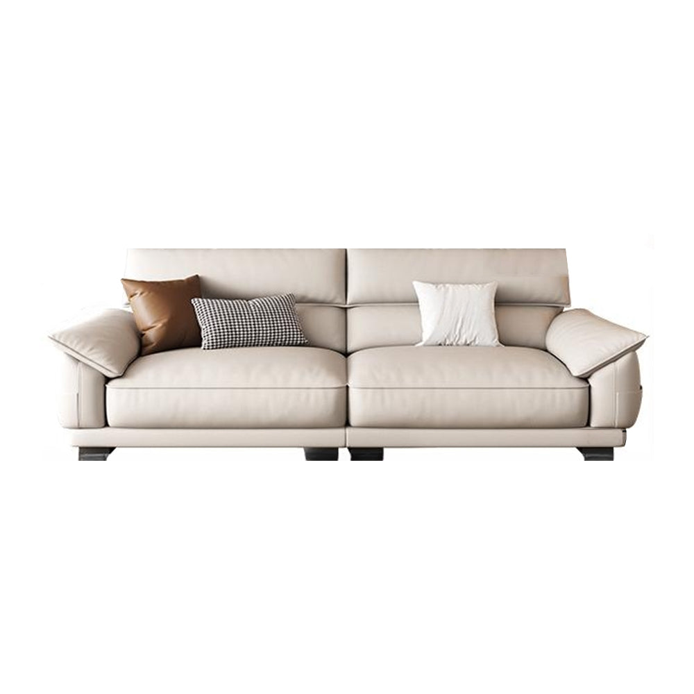 LUXORA S1371 250/280cm Length Faux Leather Sofa Solid Wood Frame