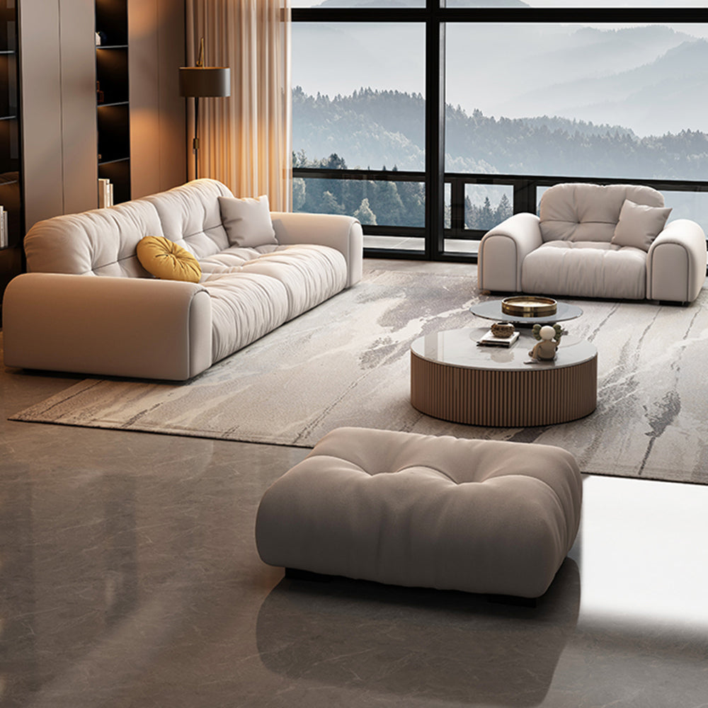 LUXORA S1381 Fashionable Minimalist Style Solid Wood Sofa 170-210cm High-Tech Fabric