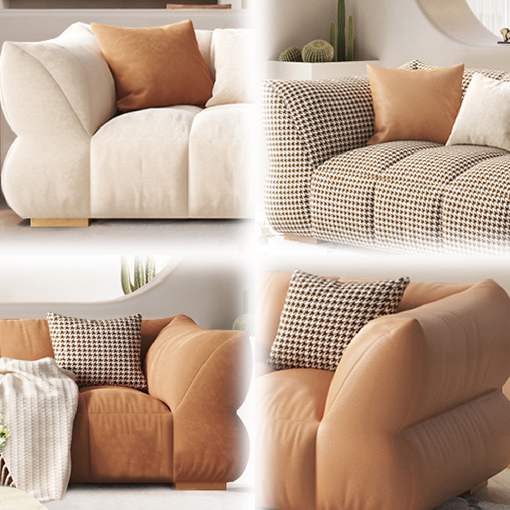 LUXORA S1386 Fashionable Minimalist Style Solid Wood Sofa 170-210cm High-Tech Fabric