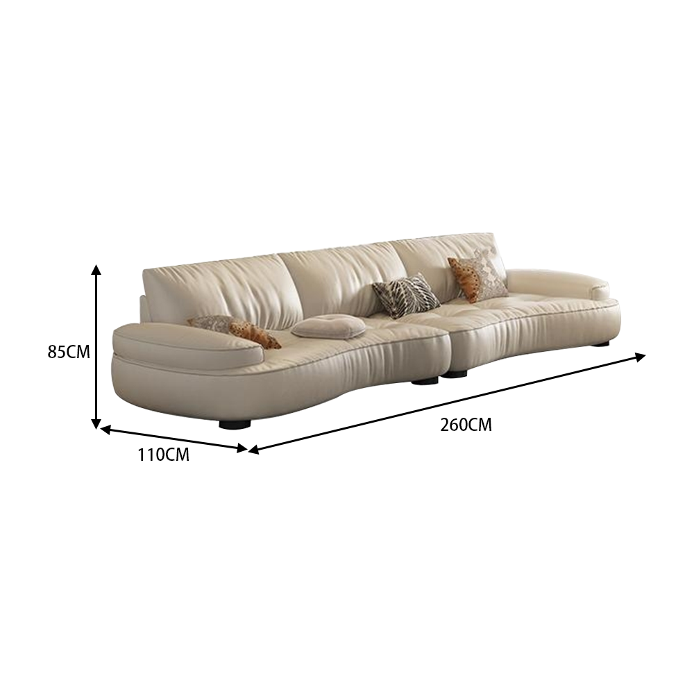 LUXORA S1422 220/260CM Modern Minimalist Style Imported Pine Frame Sofa