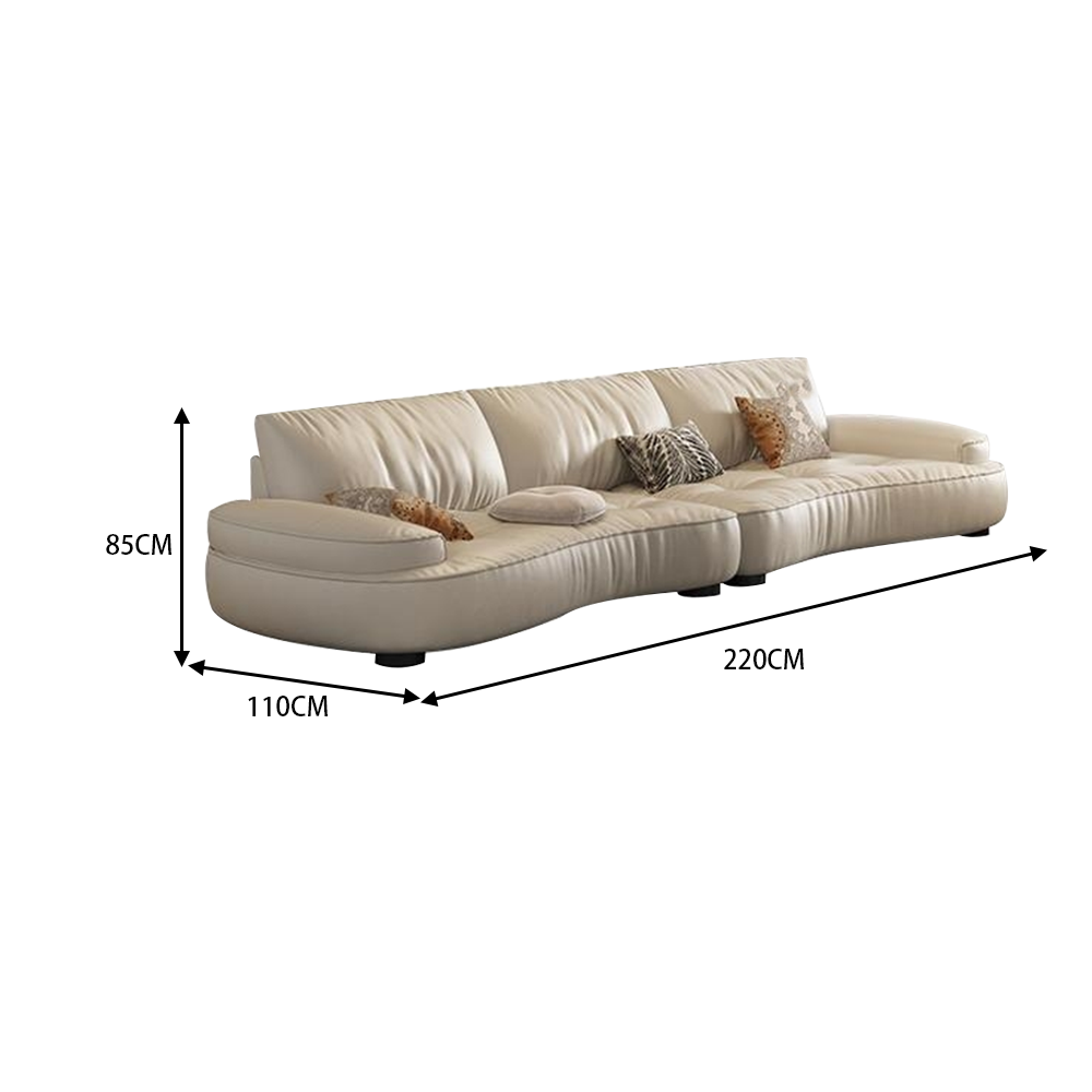 LUXORA S1422 220/260CM Modern Minimalist Style Imported Pine Frame Sofa