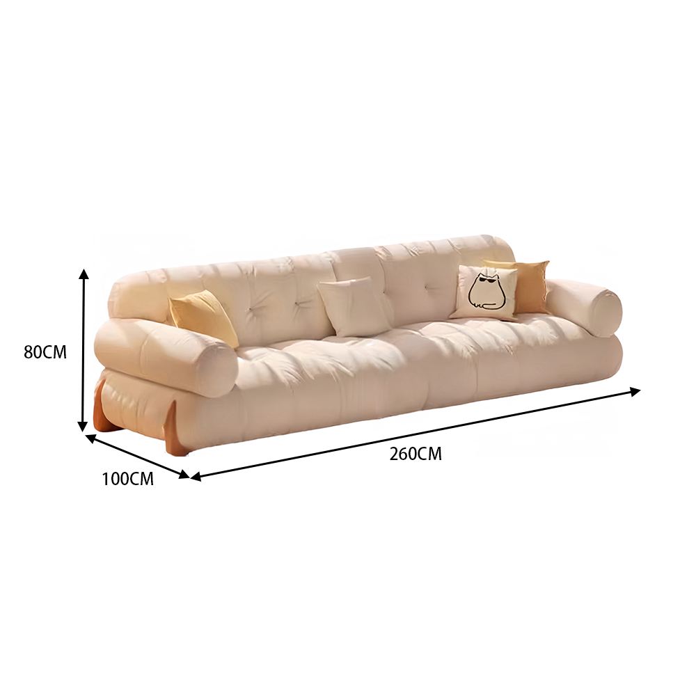 LUXORA S1469 230/260CM Modern Minimalist Style Imported Pine Frame Sofa