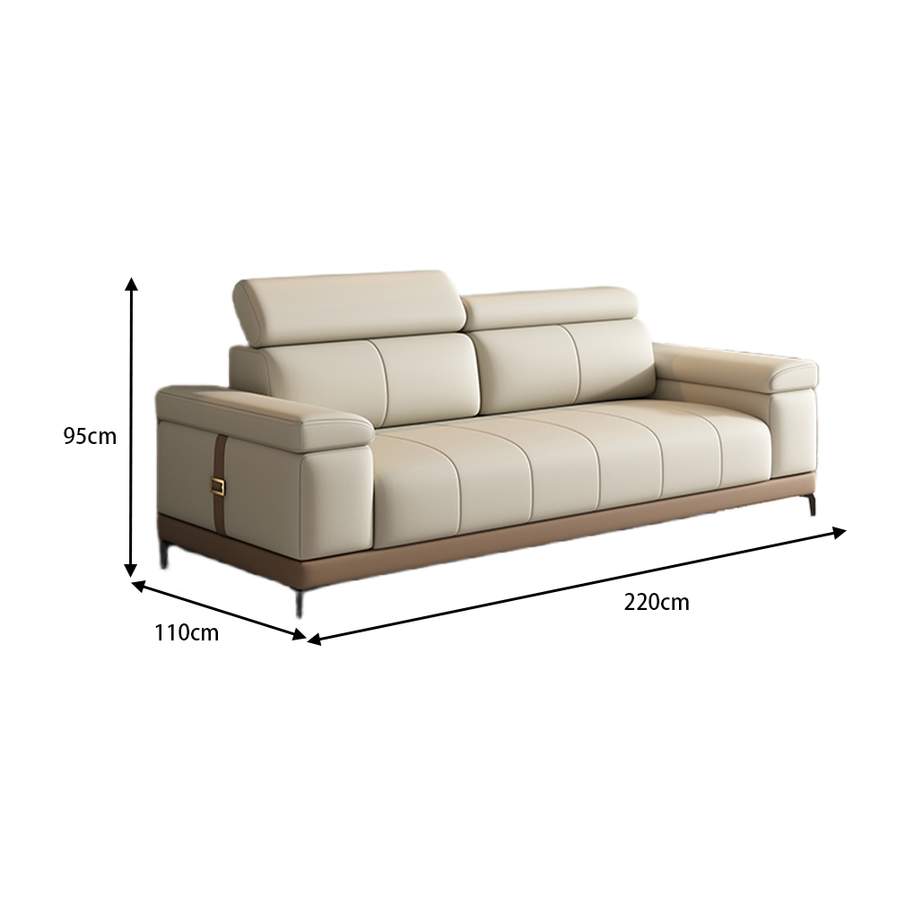 LUXORA S1499 220CM Modern Minimalist Style Imported Pine Frame Sofa