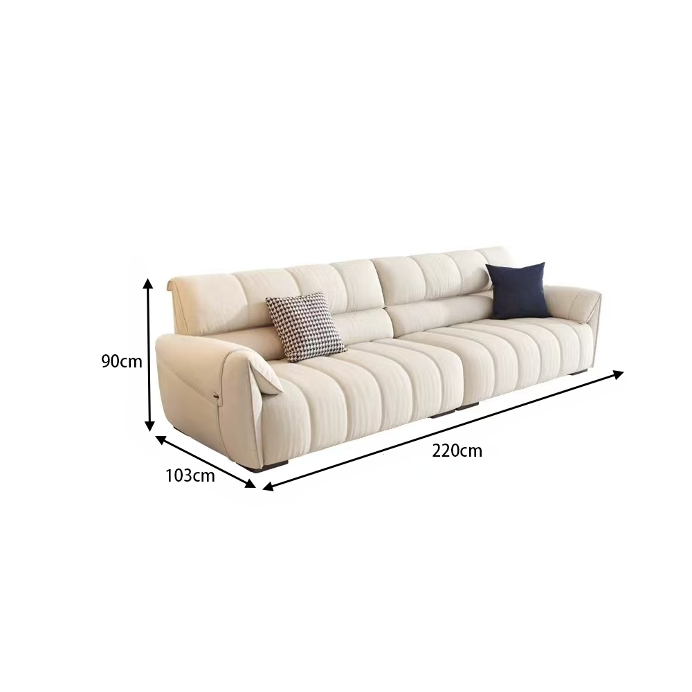 LUXORA S1505 220CM Modern Minimalist Style Imported Pine Frame Sofa