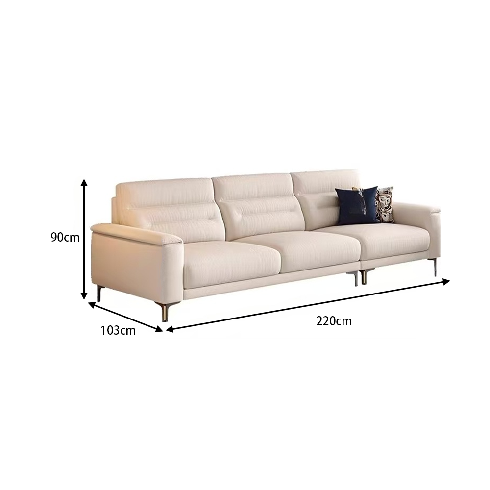 LUXORA S1508 220CM Modern Minimalist Style Imported Pine Frame Sofa