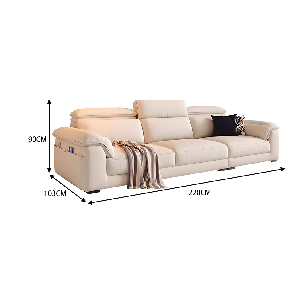LUXORA S1532 220CM Modern Minimalist Style Imported Pine Frame Sofa