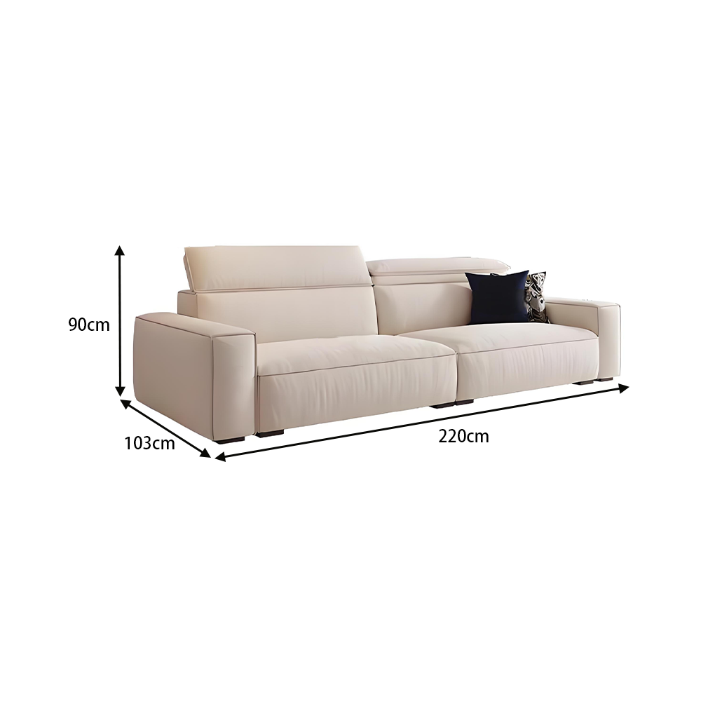 LUXORA S1533 220CM Modern Minimalist Style Imported Pine Frame Sofa