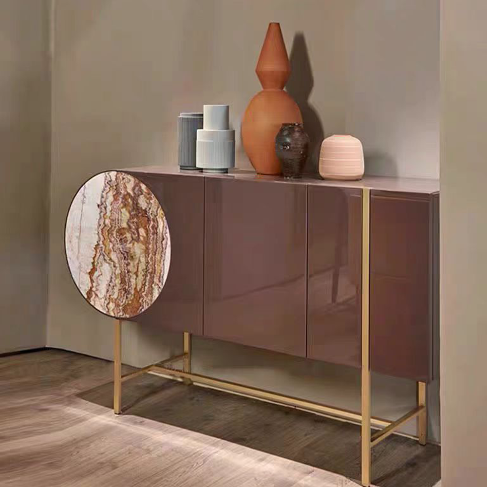 LUXORA SC1025 150CM Modern Minimalist Rock Slab Countertop Dining Sideboard