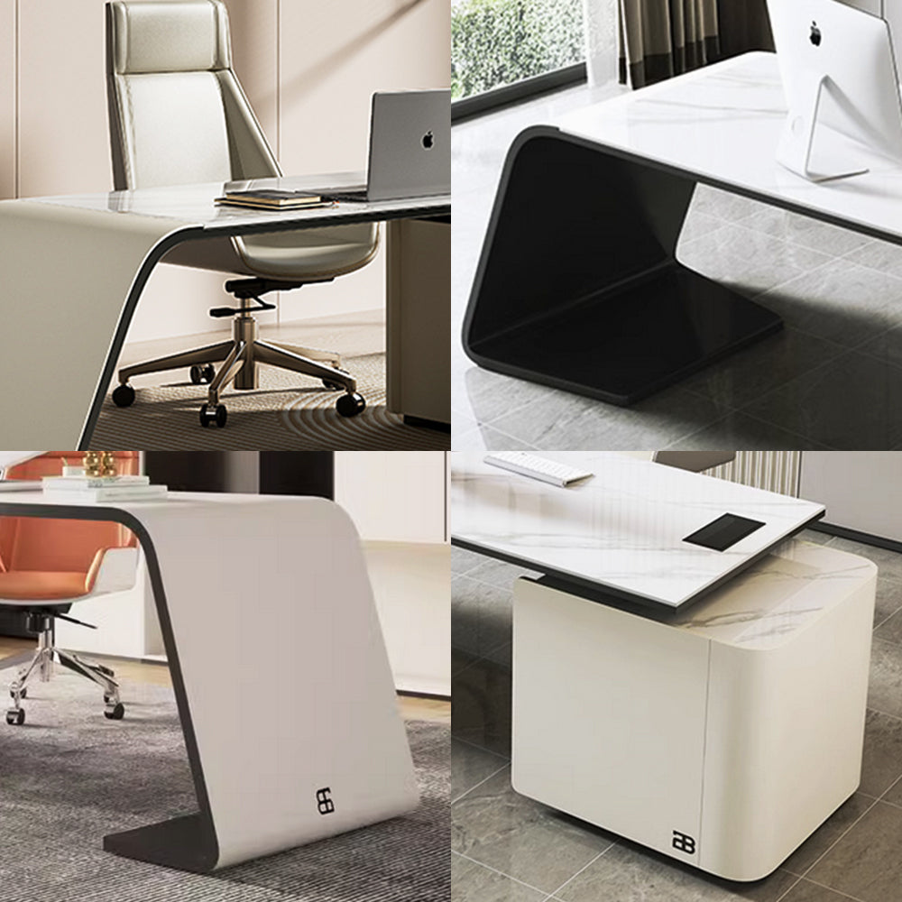 LUXORA WD1002 180/200/220/240cm Minimalist Style Sintered Stone Desk