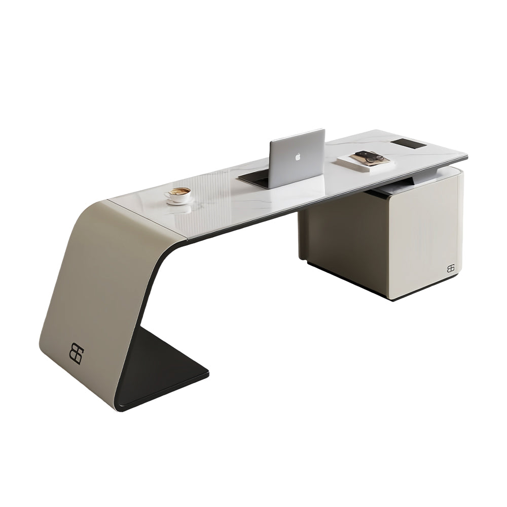 LUXORA WD1002 180/200/220/240cm Minimalist Style Sintered Stone Desk