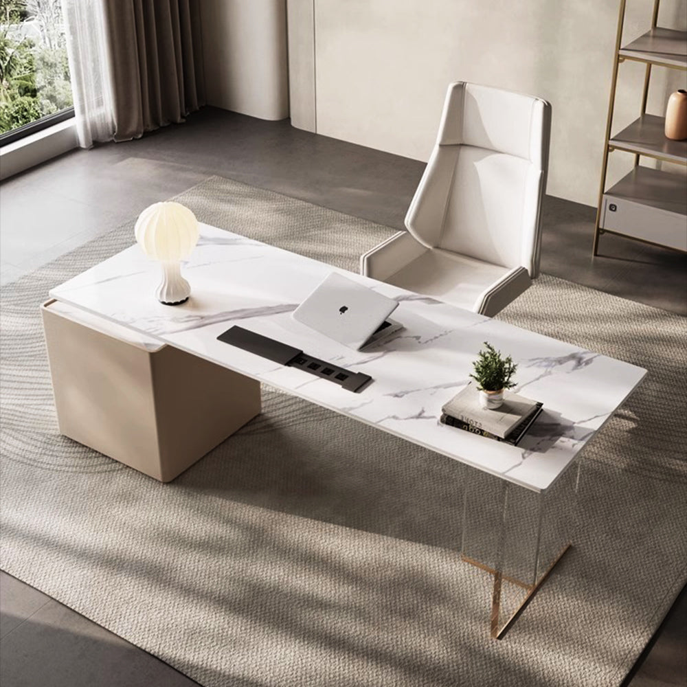 LUXORA WD1023 140/160/180cm Minimalist Style Sintered Stone Desk