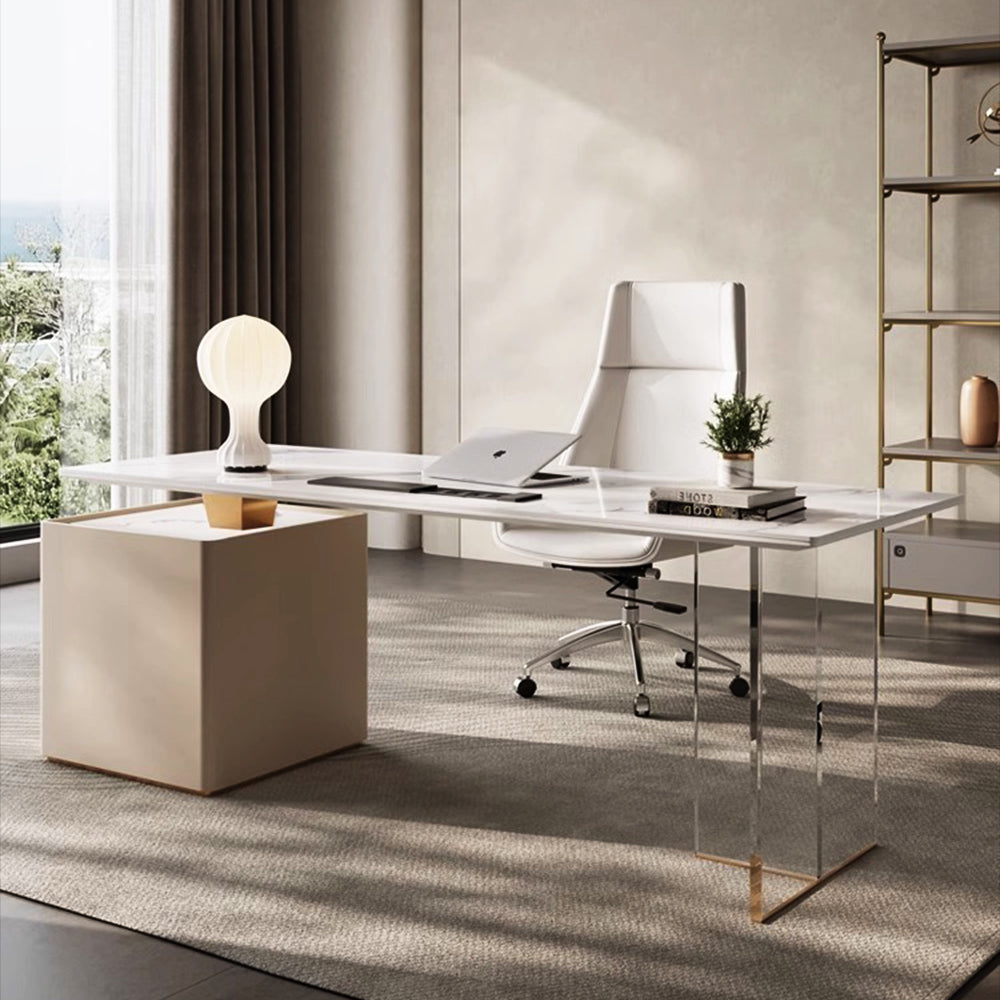 LUXORA WD1023 140/160/180cm Minimalist Style Sintered Stone Desk