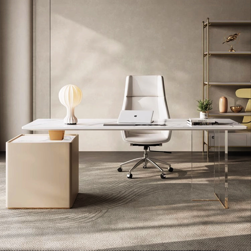 LUXORA WD1023 140/160/180cm Minimalist Style Sintered Stone Desk