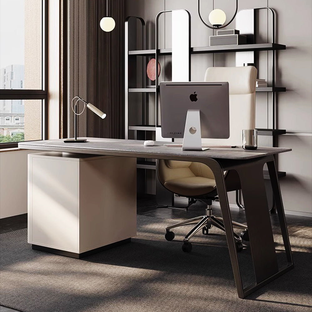 LUXORA WD1031 140/160/180cm Minimalist Style Sintered Stone Desk