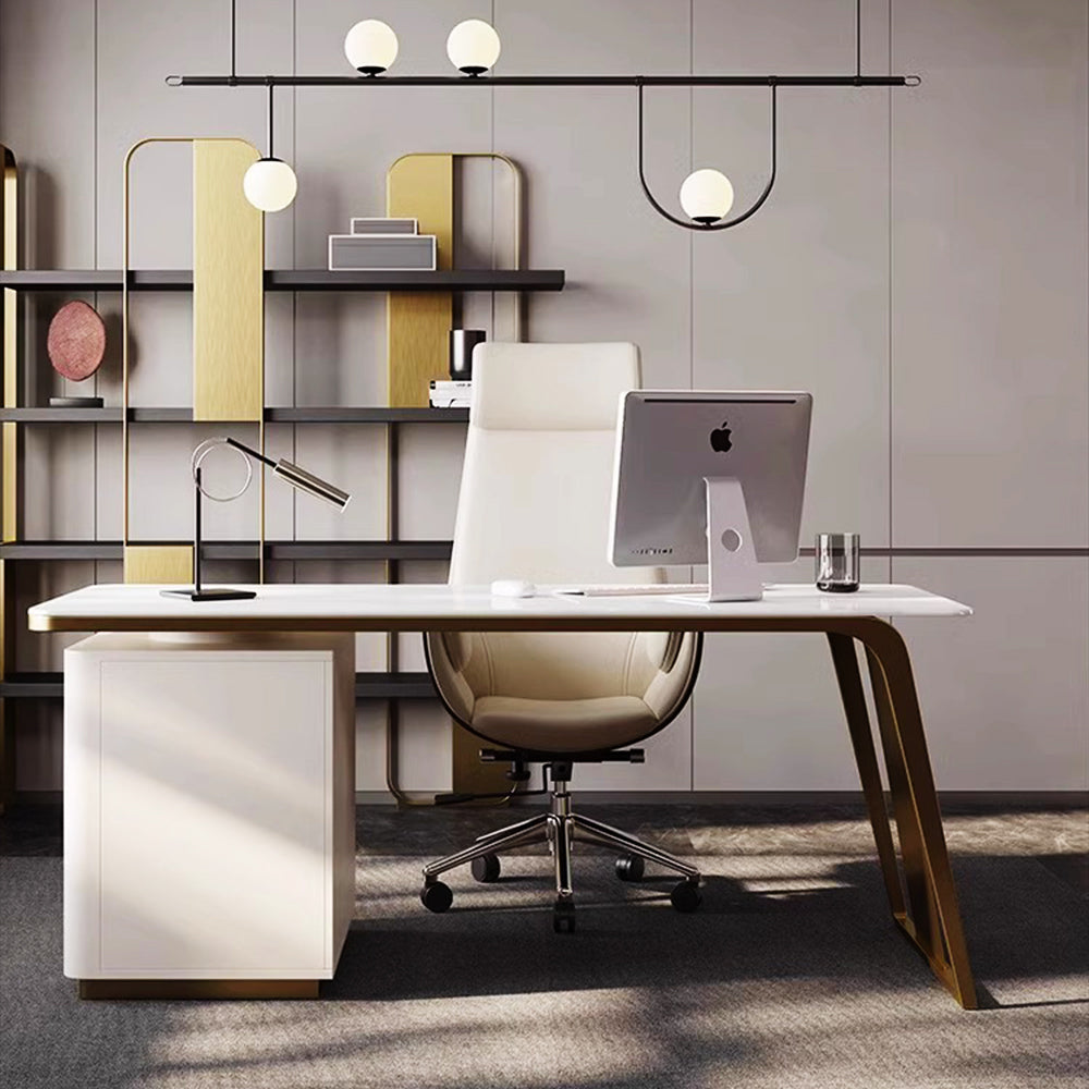 LUXORA WD1031 140/160/180cm Minimalist Style Sintered Stone Desk