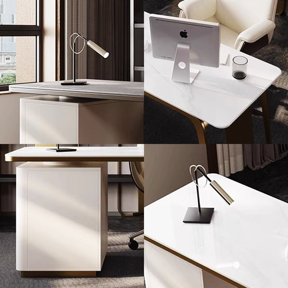 LUXORA WD1031 140/160/180cm Minimalist Style Sintered Stone Desk