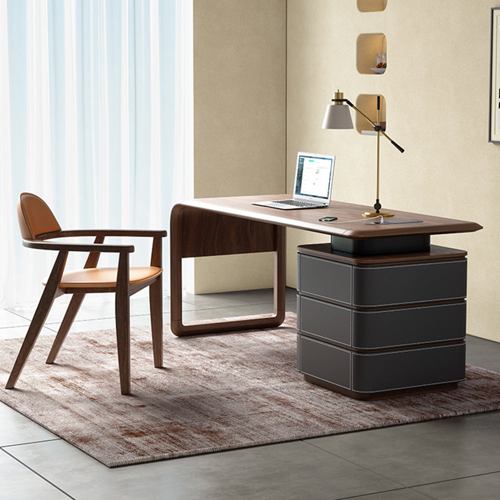 LUXORA WD1042 140/160/180cm Length Office Desk With Storage Cabinet