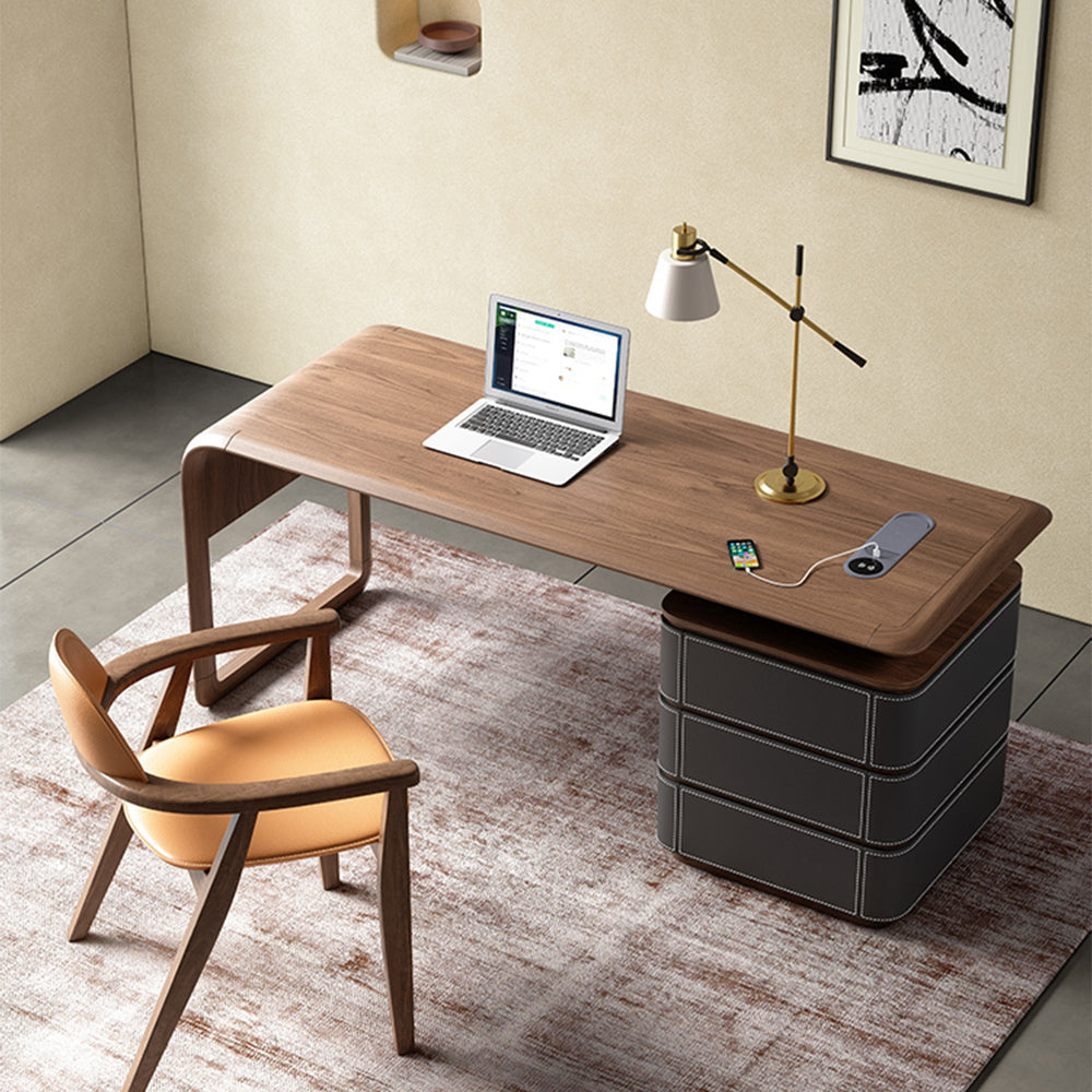 LUXORA WD1042 140/160/180cm Length Office Desk With Storage Cabinet