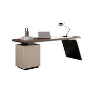 LUXORA WD1043 140/160/180cm Length Office Desk With Storage Cabinet