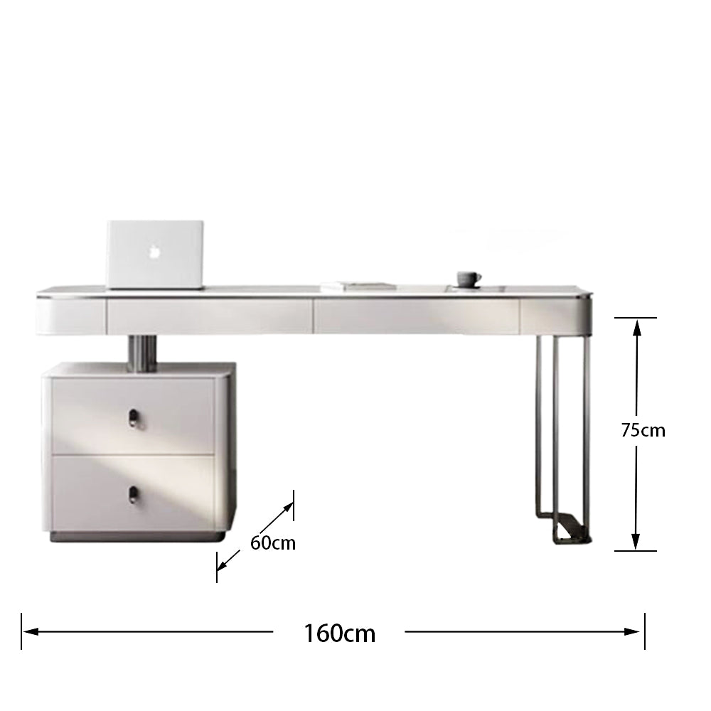 LUXORA WD1046 120/140/160cm Minimalist Style Sintered Stone Desk