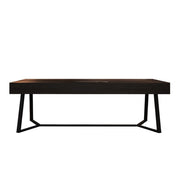 LUXORA WD1050 140/160/180/200cm Light Luxury Style Smoked-Colored Solid Wood Desk